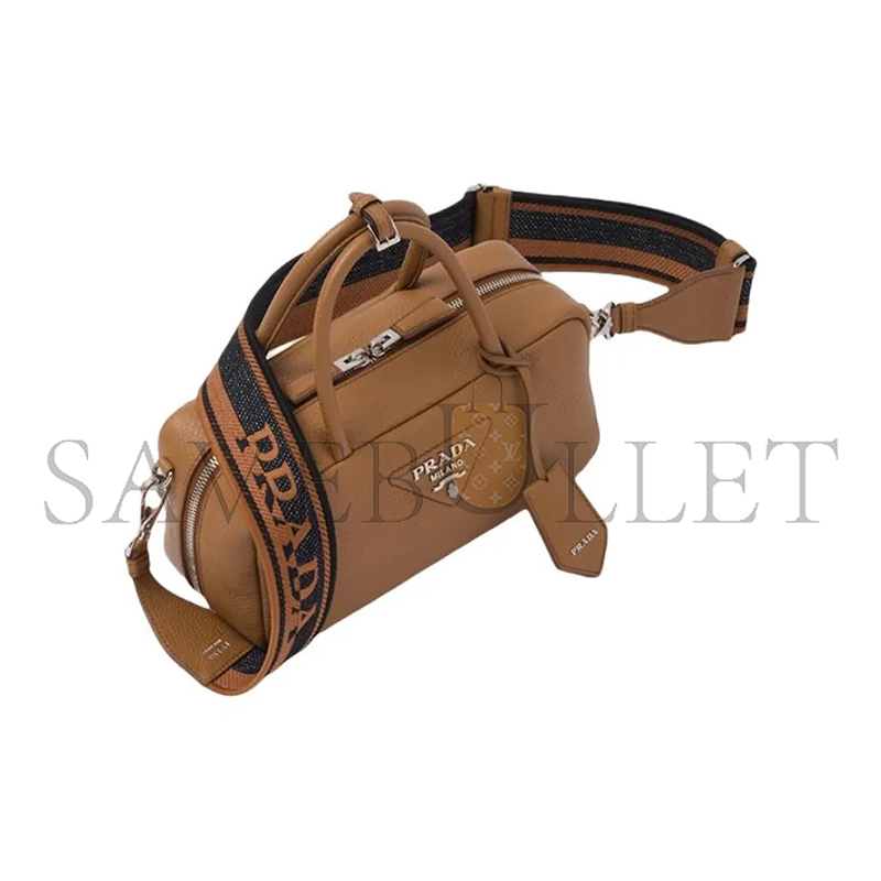 Pra*a small embroidered logo shoulder bag 1bb102 (24*12*8.5cm)